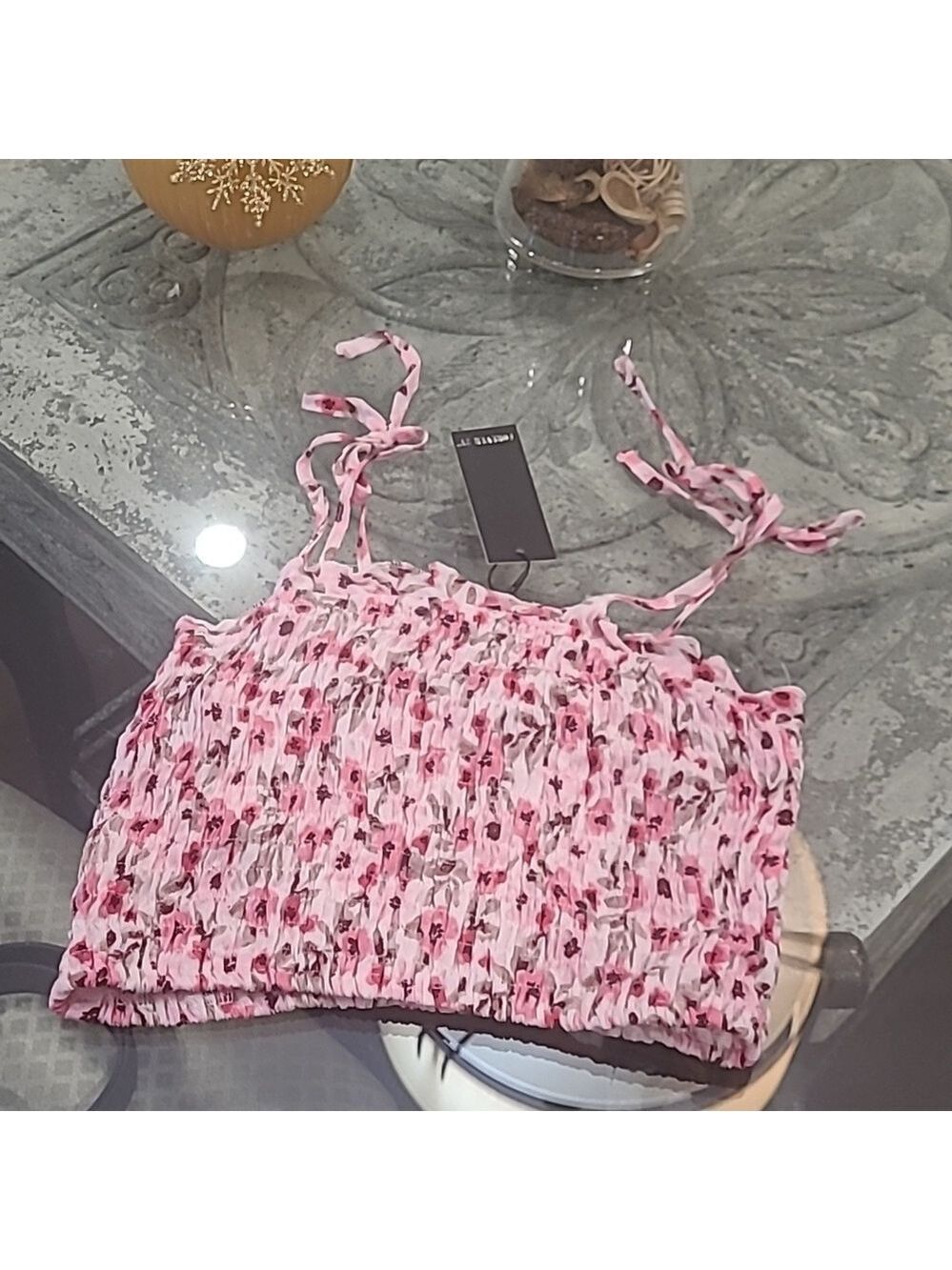 Forever 21 FLORAL TANK TOP LARGE